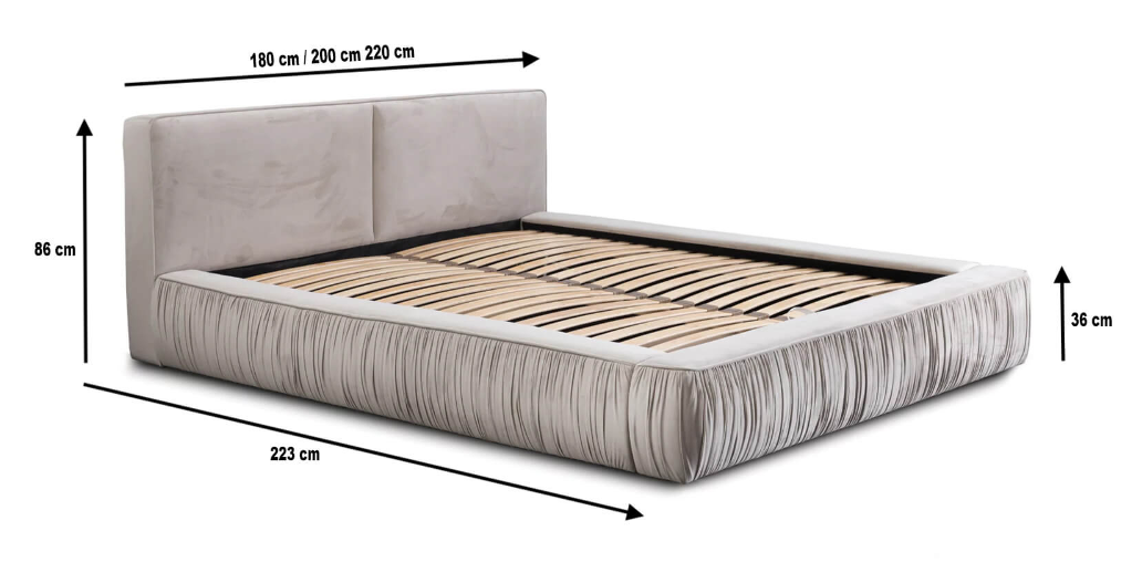 UPHOLSTERED BED  AIRIS 180CM